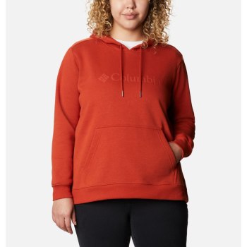 Columbia Hoodie Dames, Logo Plus Size Bordeaux, 76BTAGKIP